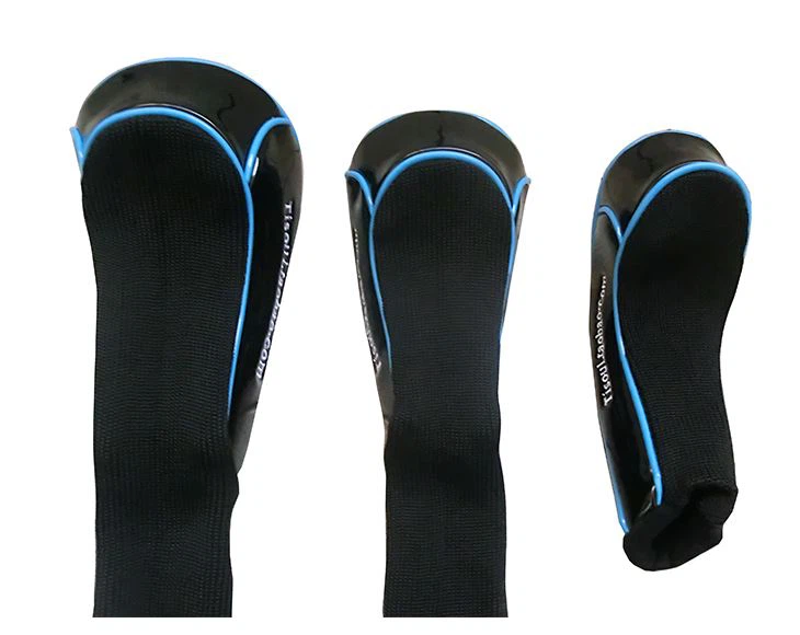 Factory Price Custom Embroidery Golf Driver Head Cover PU Enamal Leather Golf Fairway Woods Club Headcovers
